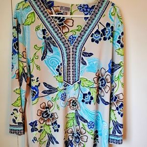 XL floral tunic
